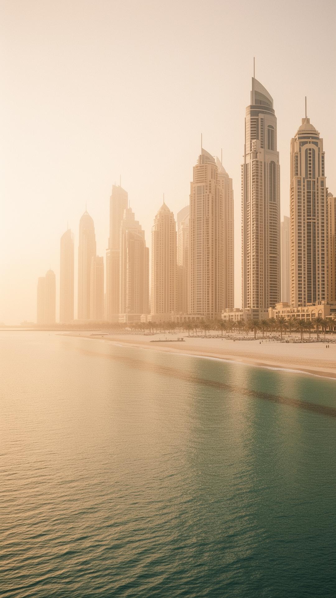 Dubai Hills Estate skyline at golden hour